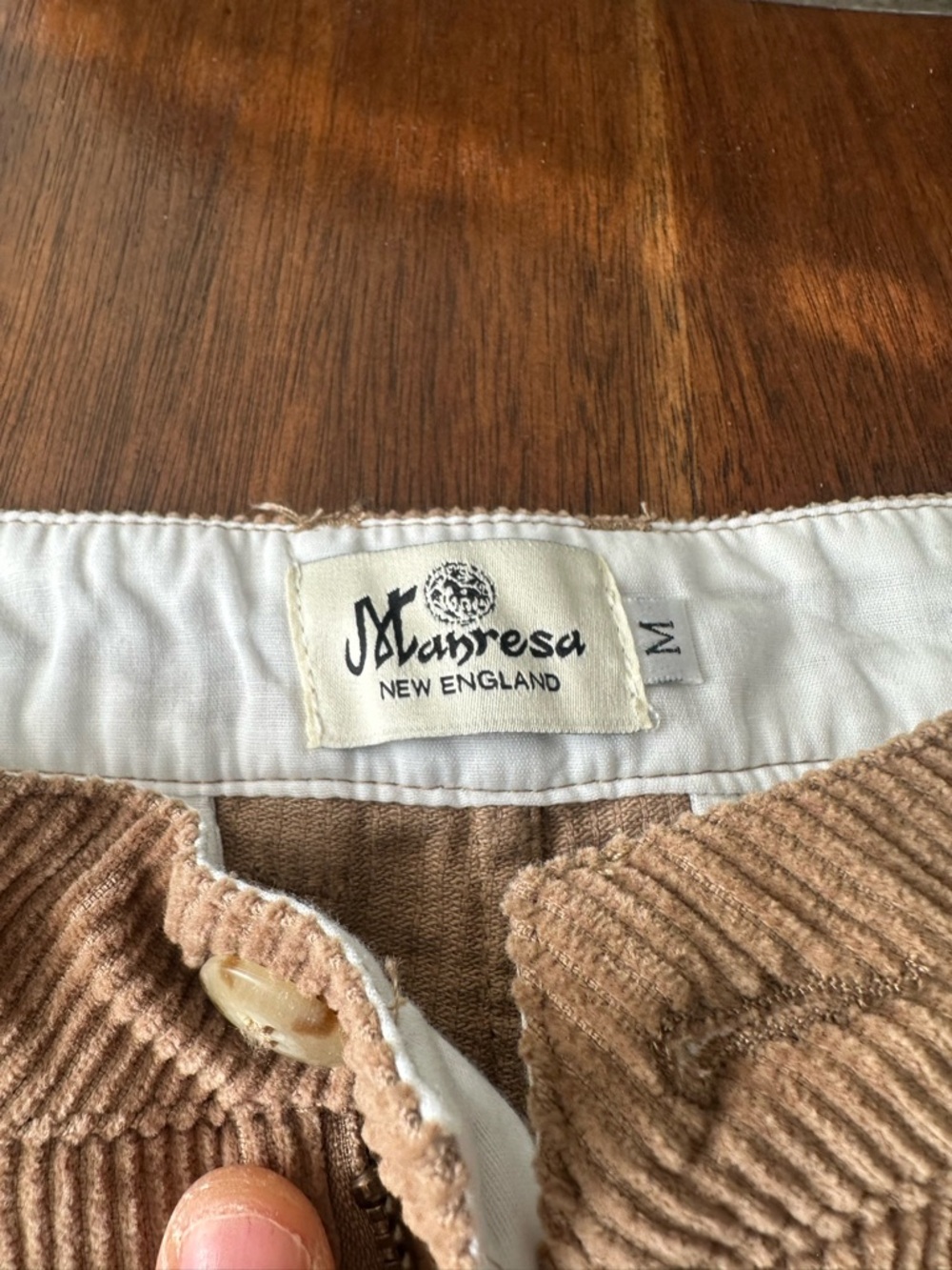 Manresa New England Corduroy Pants in Light Brown